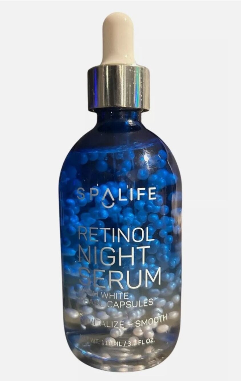 SEALED Spa Life Retinol Night Serum w/White Pearl Capsules
